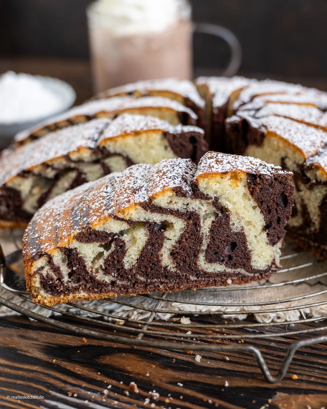 Gâteau zébré juteux