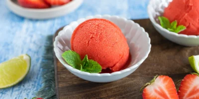 Sorbet fraise – estival, frais et délicieux |  fais le toi-même