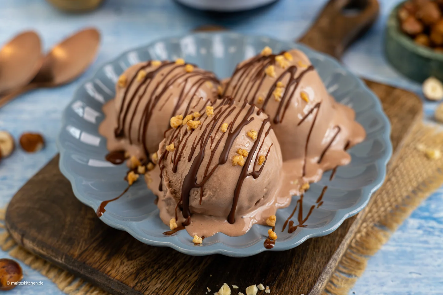Glace au Nutella – extra crémeuse |  Recette du Ninja Creami