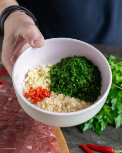 Ingrédients de la marinade