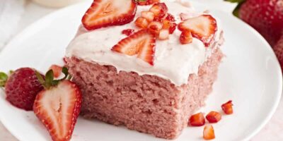 Gâteau feuilleté aux fraises