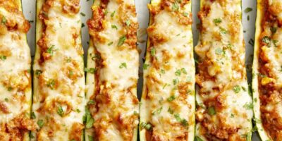 Barquettes de courgettes