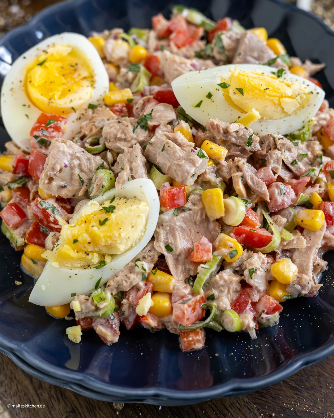 Salade de thon aux poivrons et maïs