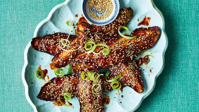 Recette d'aubergines teriyaki à la friteuse à air de Nom