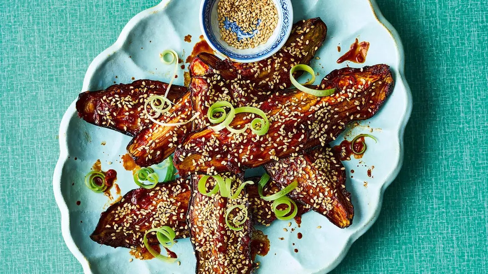 Recette d'aubergines teriyaki à la friteuse à air de Nom