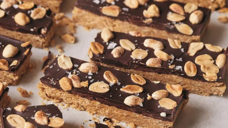 Barre au chocolat et beurre de cacahuète (sans cuisson) de Melissa Hemsley