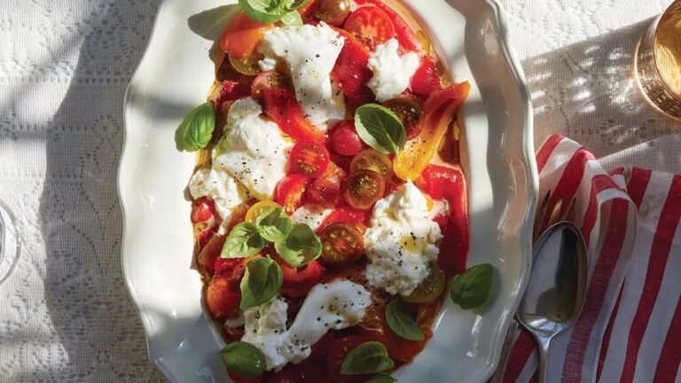 Salade de burrata et caprese de Benny Blanco