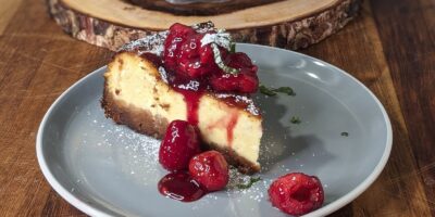 Cheesecake au citron et à la framboise cuit au four d'Eunice Power : aujourd'hui