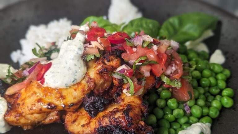 Cuisses de poulet et salsa à la friteuse à air de Trisha : aujourd'hui