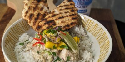 Curry de poisson au curcuma et pain plat au yaourt d'Eunice Power : Aujourd'hui