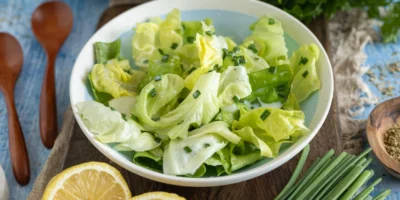 Vinaigrette rafraîchissante au babeurre et au citron pour salades feuillues