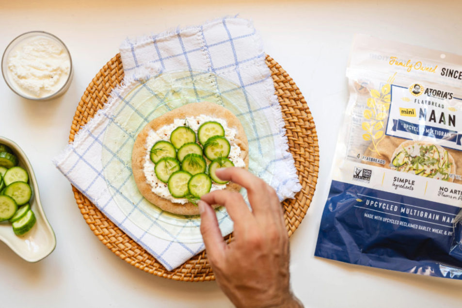Le partenariat lance le naan recyclé