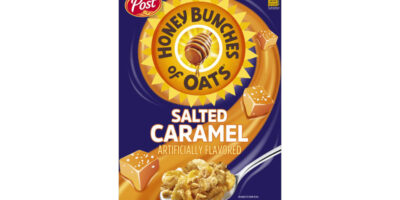 Post déroule des flocons d'avoine au miel et au caramel salé