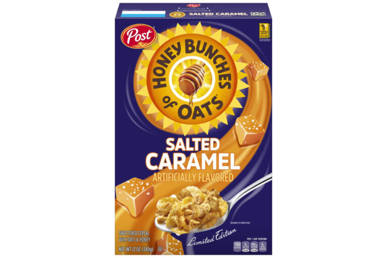 Post déroule des flocons d'avoine au miel et au caramel salé