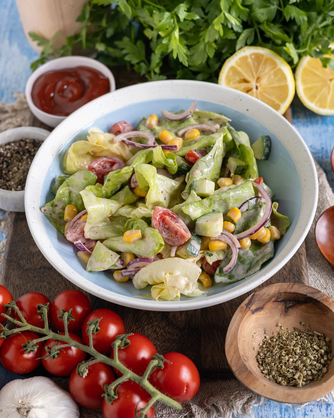 Délicieuse salade croquante pour l'été.