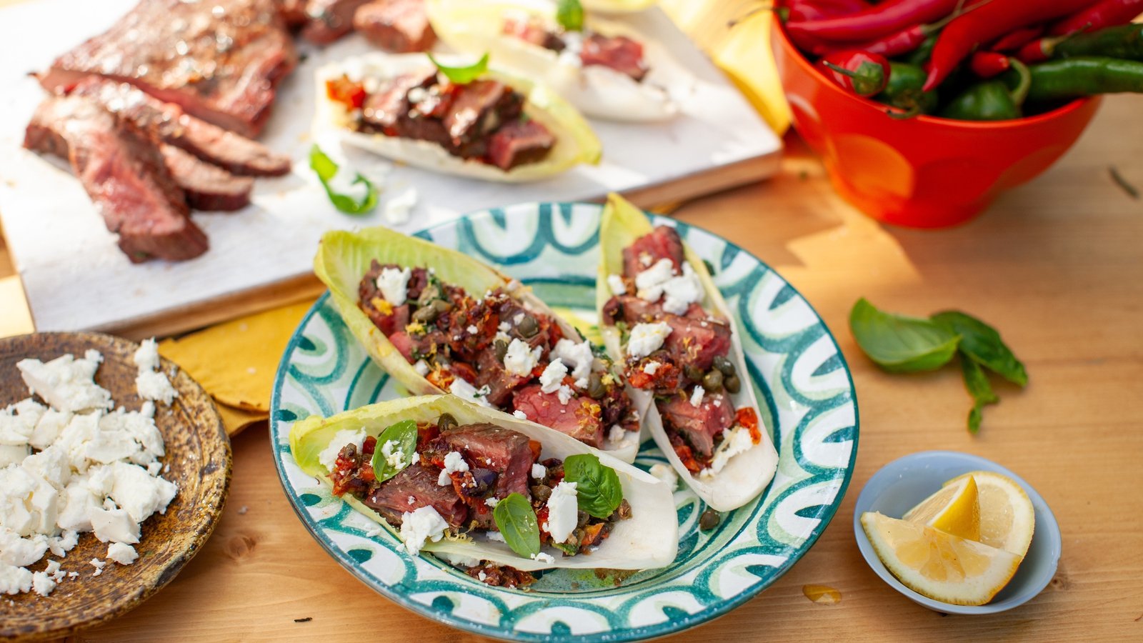 Wraps d'endives et de bavette de bœuf de Nico
