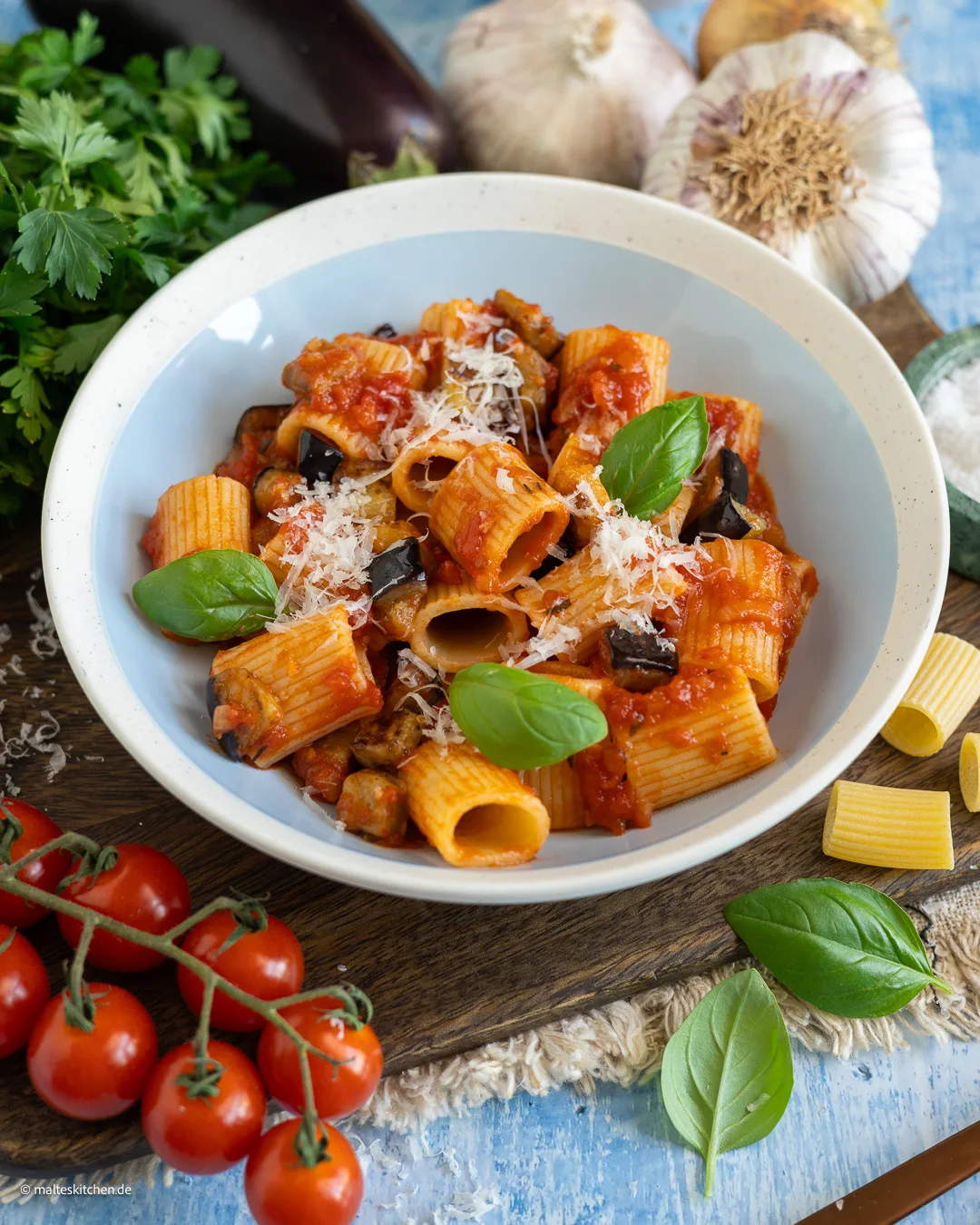 Pasta alla Norma – un classique italien.