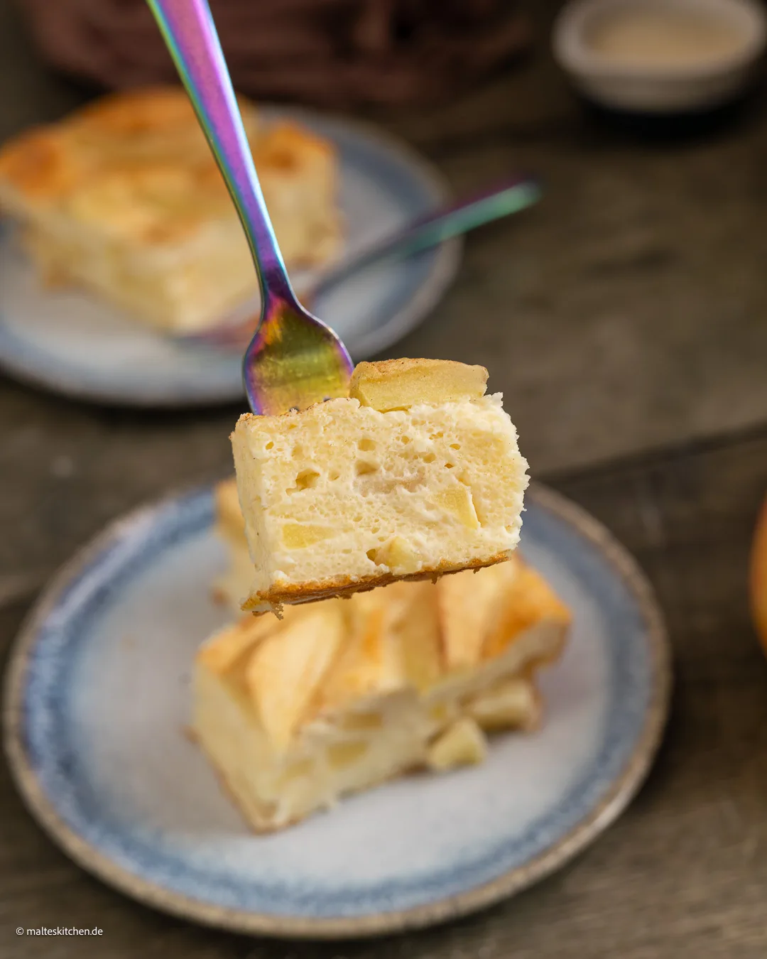 Casserole de caillé aux pommes