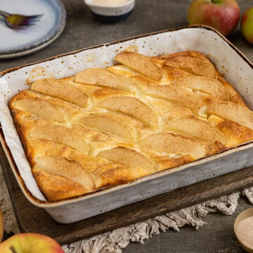 Casserole de caillé aux pommes
