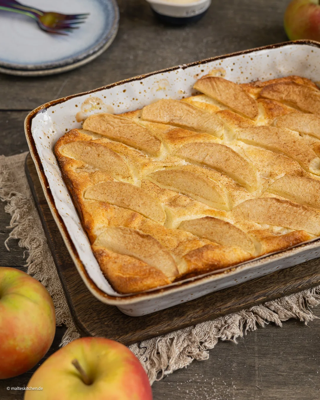 Casserole de caillé aux pommes