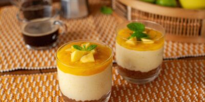 Cheesecake mangue & chocolat blanc sans cuisson de Nico