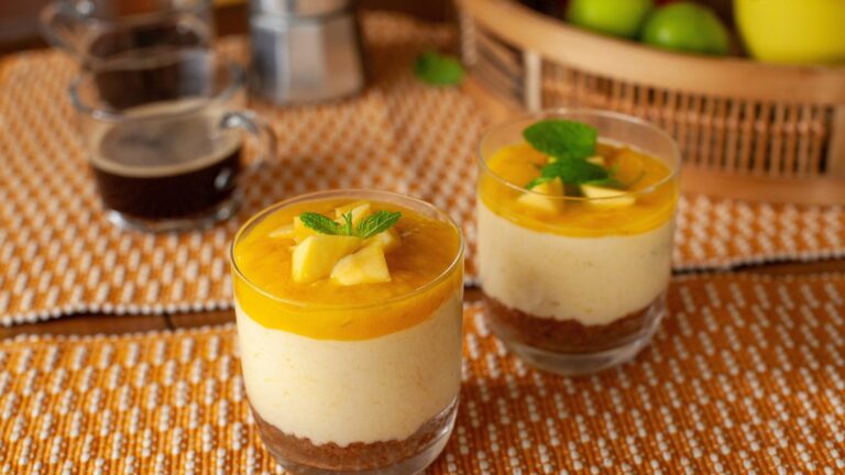 Cheesecake mangue & chocolat blanc sans cuisson de Nico