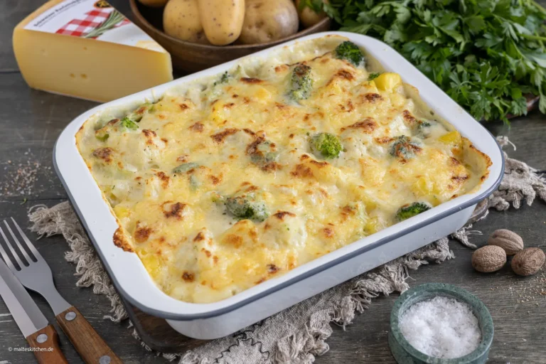 Casserole de légumes copieuse avec sauce crémeuse | gratiné