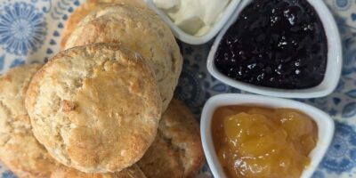 Scones au citron, crème et confiture de la friteuse à air Wade's : Aujourd'hui