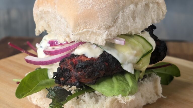 Burgers de betteraves à la friteuse aérée d'Eunice Power : aujourd'hui