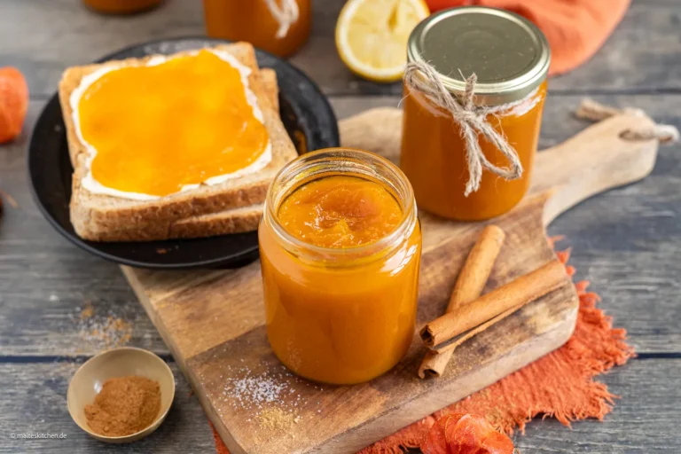 Confiture de potiron aux pommes, cannelle et vanille | doux et délicieux