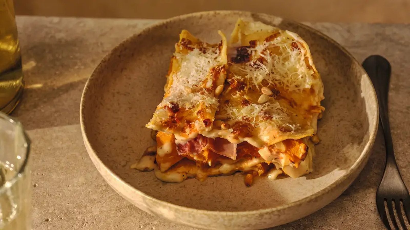 Recette de lasagnes à la citrouille airfryer de Gino D'Acampo
