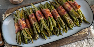 Haricots verts enrobés de bacon