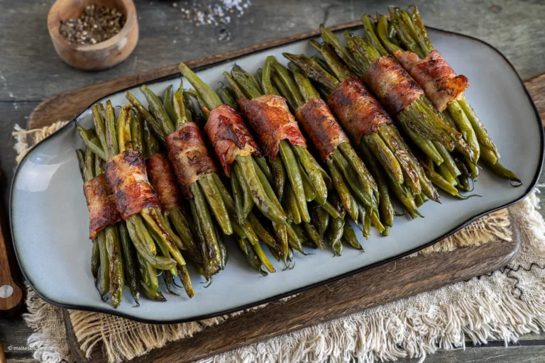 Haricots verts enrobés de bacon