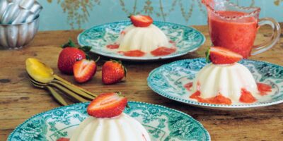 Panna cotta à la vanille Maguire de Neven et aux fraises Clarke's