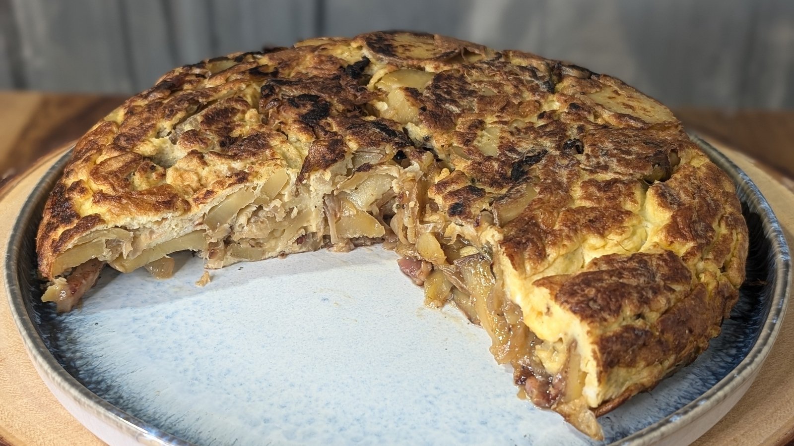 Omelette au bacon et aux pommes de terre de Kevin Dundon : aujourd'hui