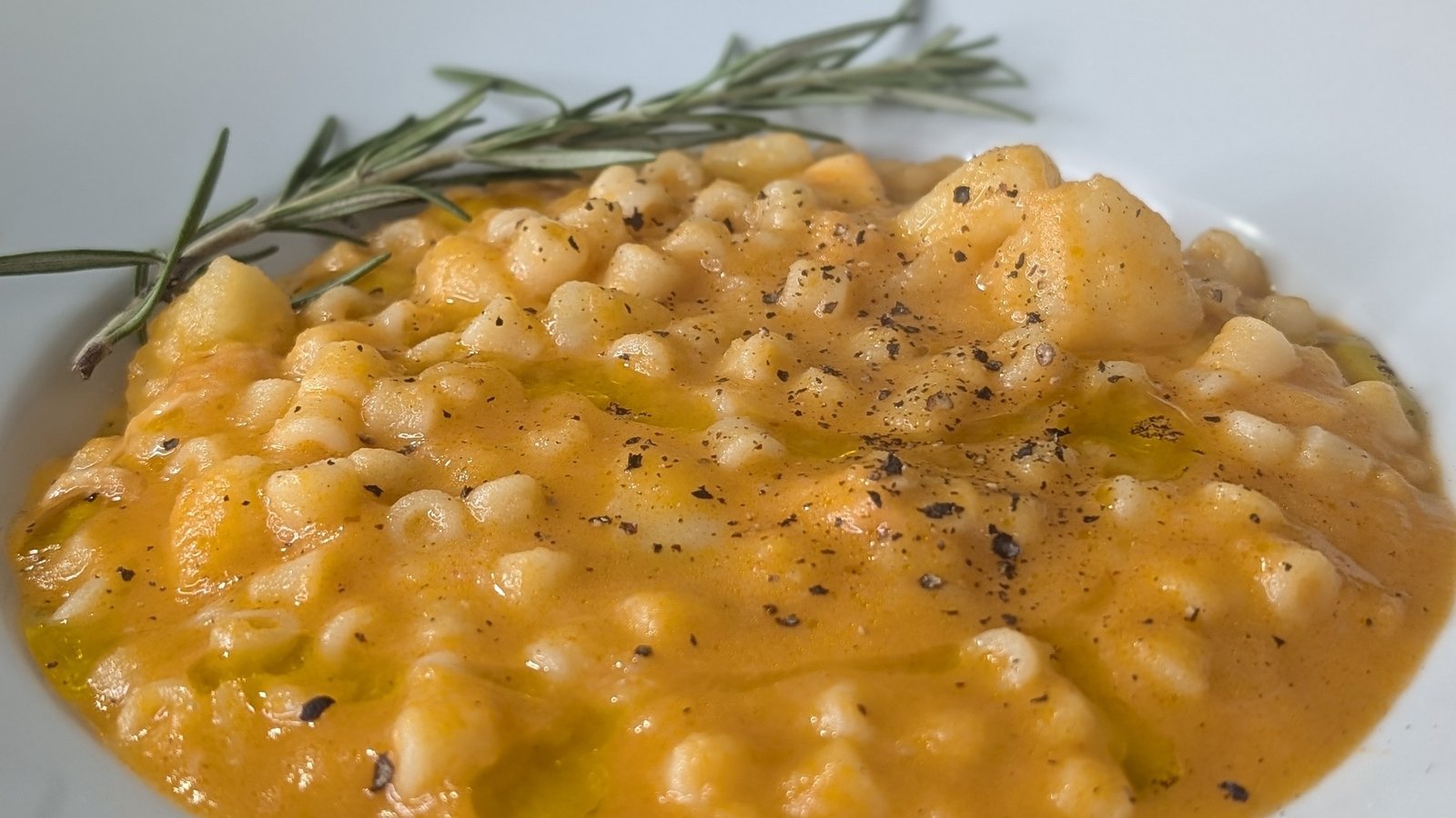 Les pâtes à la provola et au patate de Max Bagaglini : Aujourd'hui