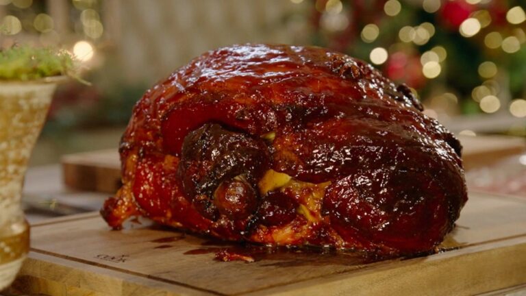 Jambon glacé aux abricots et au gingembre de Neven's