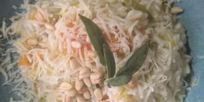 Risotto de courge musquée rôtie et sauge aux pignons de pin de Fulvio