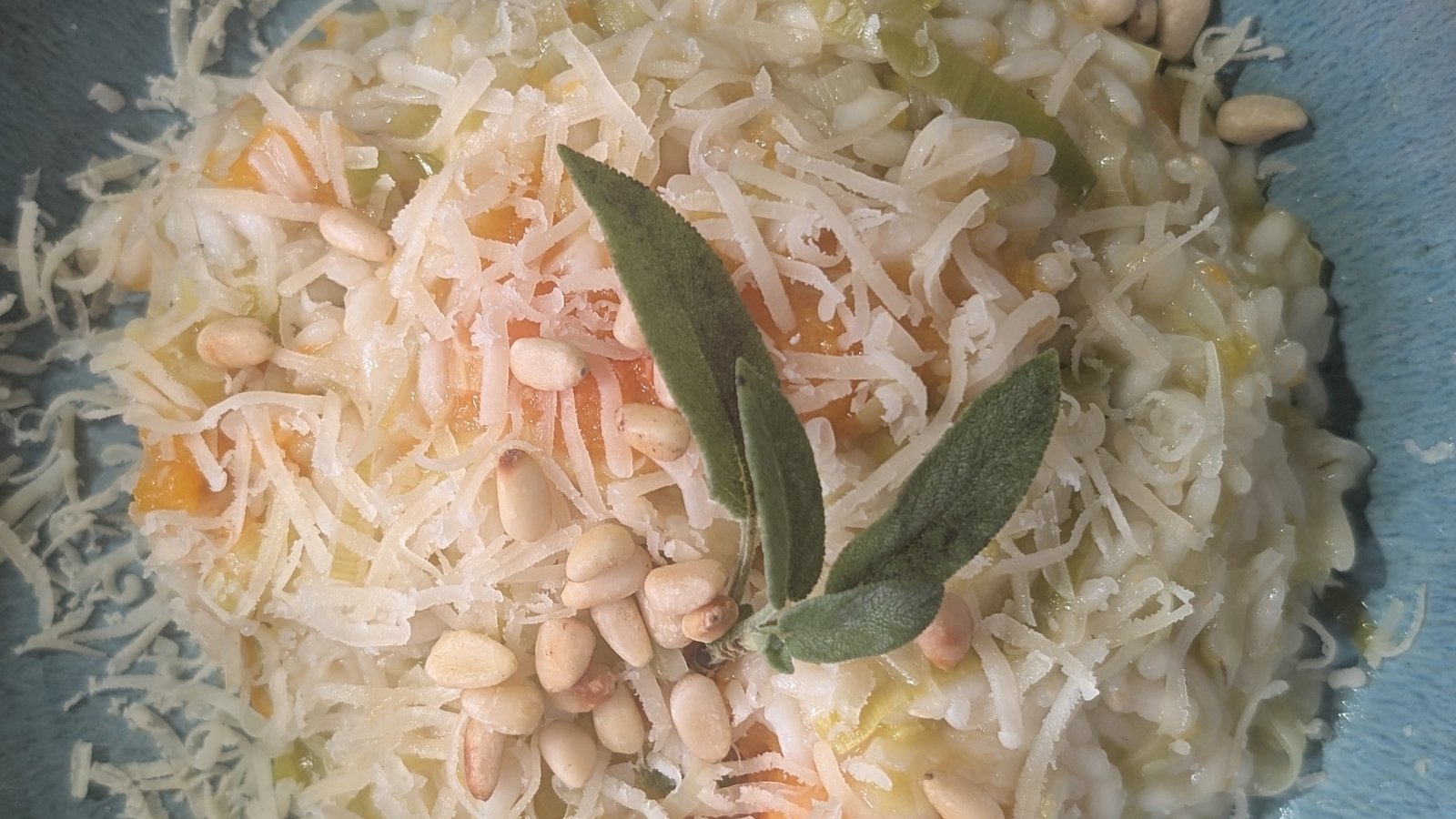 Risotto de courge musquée rôtie et sauge aux pignons de pin de Fulvio