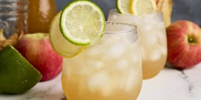 Mocktail aux arbustes au cidre de pomme