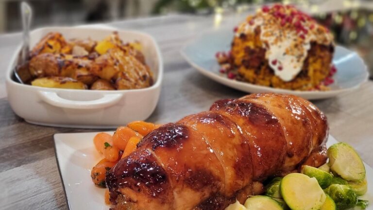 Roulade de dinde de Neven avec glaçage à l'érable