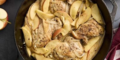 Poêlée de poulet et pommes