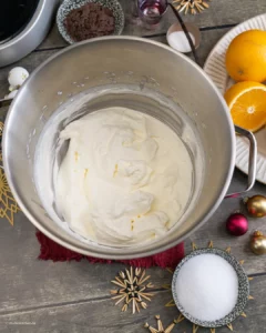 Crème à base de crème et mascarpone