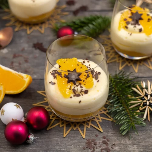 Crème d'orange à la compote d'orange