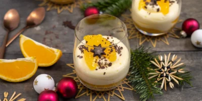 Crème d'orange avec compote d'orange | fin et festif