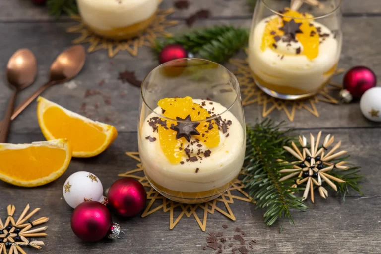 Crème d'orange avec compote d'orange | fin et festif