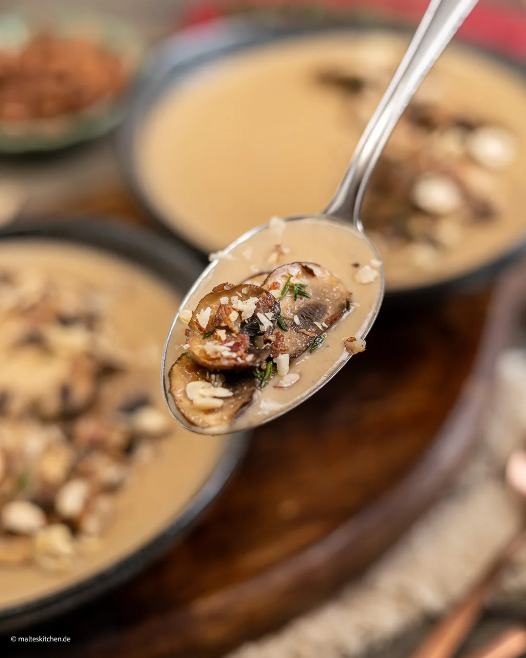 Velouté de marrons aux champignons