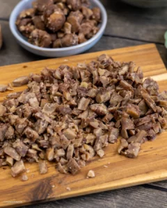 Châtaignes hachées