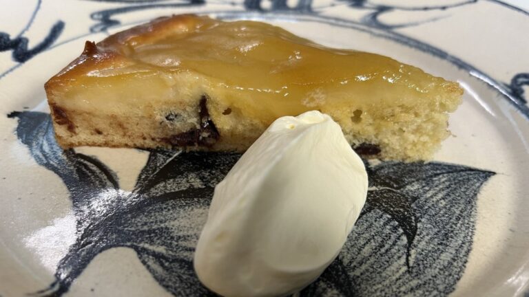Flan au chocolat et poire de Rory