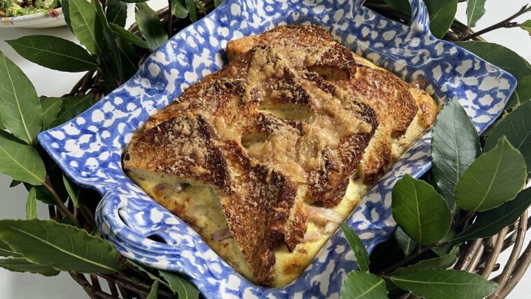 Pouding au pain et au beurre salé à la dinde et au jambon de Rory O'Connell